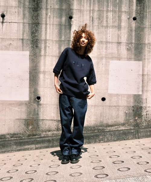 HUF(ハフ)の「OG LOGO FLEECE CREW / HUF ロゴ Tシャツ(Tシャツ/カットソー・メンズ・ネイビー/ブラック/ブラウン系その他/アッシュグレー・SMALL/MEDIUM/LARGE/X-LARGE/XX-LARGE)」の19枚目の写真