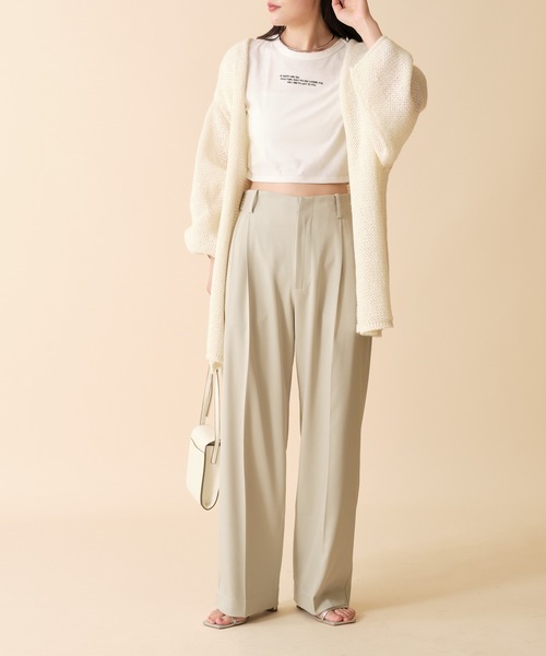 mline（エムライン）の「[mline]モヘアライクニットゆるカーデ（カーディガン/ボレロ・レディース・アイボリー/ブルー/ピンク・FREE）」の17枚目の写真