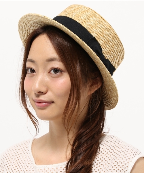 WEGO（ウィゴー）の「WEGO/カンカンハット（ハット・レディース・ベージュ・FREE）」の2枚目の写真
