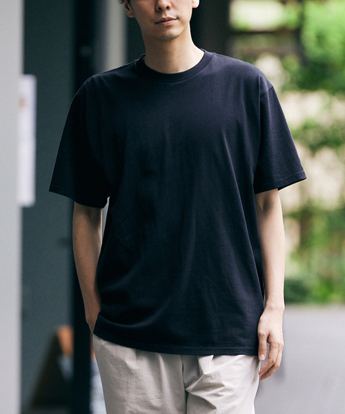 417 EDIFICE(フォーワンセブンエディフィス)の「【SHINATOMO / シナトモ】別注PACK Tシャツ(Tシャツ/カットソー・メンズ・ホワイト/ブラック/ベージュ/ブルー系その他・SMALL/MEDIUM/LARGE/X-LARGE)」の7枚目の写真