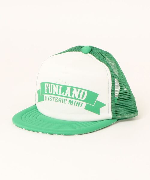 HYSTERIC MINI(ヒステリックミニ)の「Hystericmini FUNLANDCAP(キャップ・キッズ・ブルー/ブラック/レッド/グリーン・SMALL/MEDIUM/LARGE/X-LARGE)」の3枚目の写真
