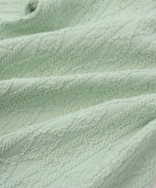 chil2（チルツー）の「アラン編み風ハイネックTシャツ（Tシャツ/カットソー・キッズ・ネイビー/ミント/チャコールグレー/ピンク/グレー/ラベンダー・110cm/130cm/140cm/100cm/120cm/80ｃｍ/90cm）」の8枚目の写真