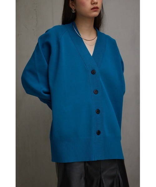 AZUL by moussy（アズールバイマウジー）の「スポンディッシュカーディガン（カーディガン/ボレロ・レディース・ブラック/ブルー/アイボリー・SMALL/MEDIUM）」の3枚目の写真