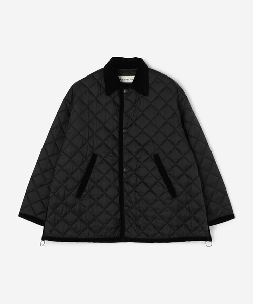 THE SHINZONE（ザ　シンゾーン）の「THE SHINZONE | 〈別注〉QUILTING SHORT COAT WOMEN（ナイロンジャケット・レディース・ブラック/カーキ・F）」の15枚目の写真