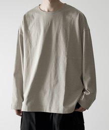 RUUBON（ルーボン）の「【RUUBON】narrow border long Tee / ナローボーダー ロングTシャツ（Tシャツ/カットソー）」