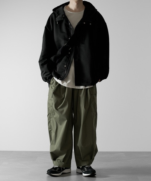 RUUBON(ルーボン)の「【RUUBON】narrow border long Tee / ナローボーダー ロングTシャツ(Tシャツ/カットソー・メンズ・ベージュ/ホワイト/ブラック・L/M/S)」の15枚目の写真