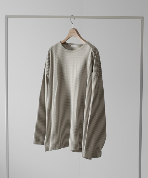 RUUBON】narrow border long Tee / ナローボーダー ロングT
