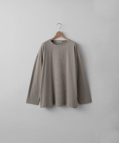 RUUBON】narrow border long Tee / ナローボーダー ロングT