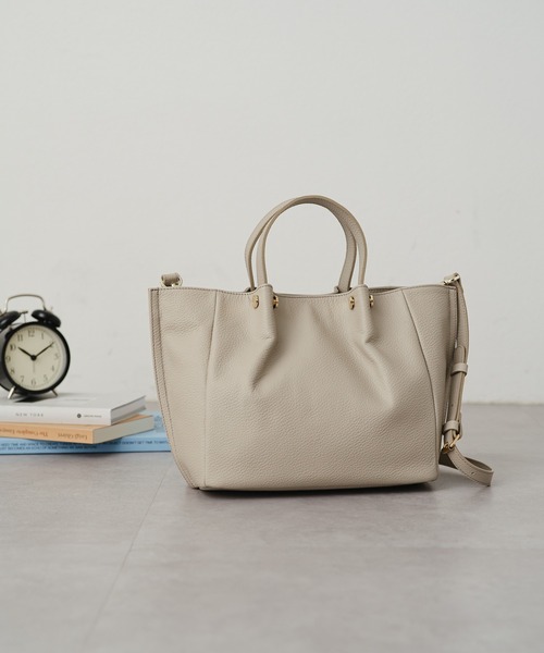 russet（ラシット）の「ピンチレザートートバッグ(CE-1172)（トートバッグ・レディース・ブラウン/ブラック/グレー系その他・FREE）」の2枚目の写真