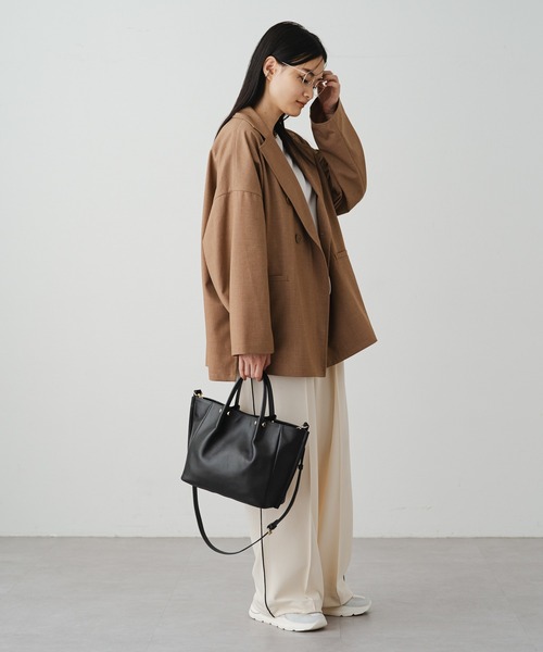 russet（ラシット）の「ピンチレザートートバッグ(CE-1172)（トートバッグ・レディース・ブラウン/ブラック/グレー系その他・FREE）」の5枚目の写真