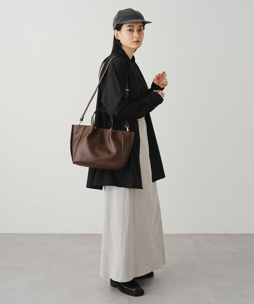 russet（ラシット）の「ピンチレザートートバッグ(CE-1172)（トートバッグ・レディース・ブラウン/ブラック/グレー系その他・FREE）」の6枚目の写真