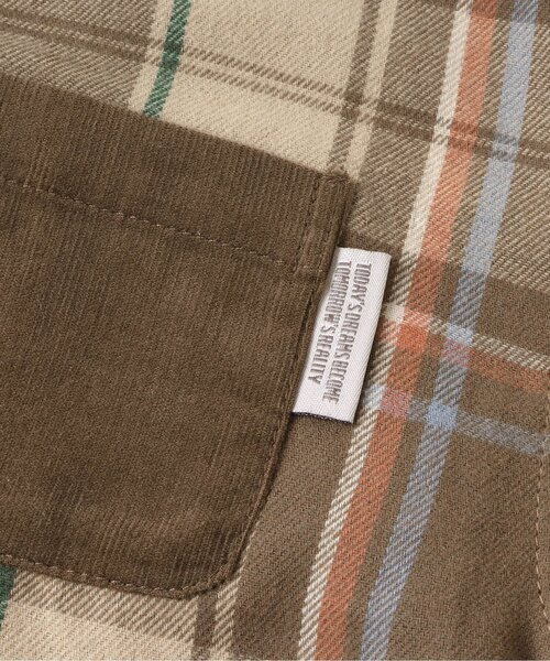 apres les cours(アプレレクール)の「【リンクコーデ可能】異素材切替シャツ(シャツ/ブラウス・キッズ・チェック/ストライプ・80/110/130/120/100/90)」の17枚目の写真