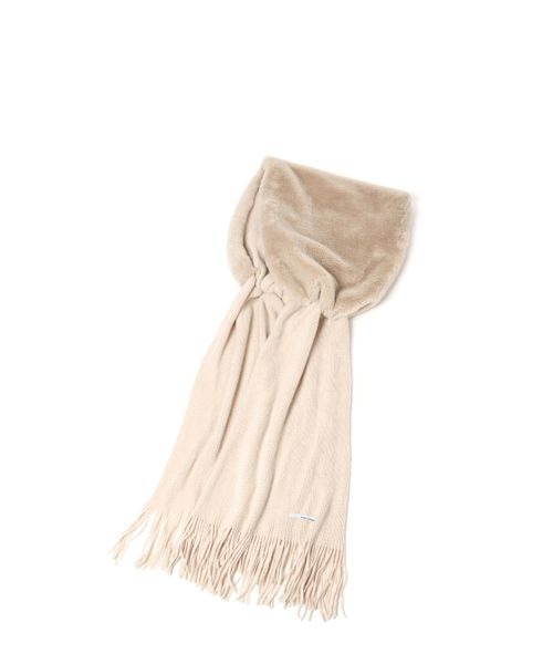 mysty woman(ミスティウーマン)の「ファーニットストール 967113(マフラー・レディース・ブラウン系その他/ベージュ・FREE)」の6枚目の写真