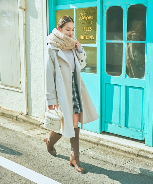 mysty woman(ミスティウーマン)の「ファーニットストール 967113(マフラー・レディース・ブラウン系その他/ベージュ・FREE)」の14枚目の写真