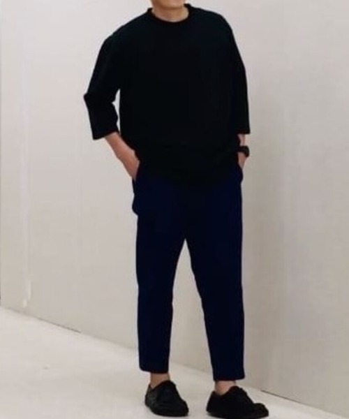 NAVY(ネイビー)の「USコットン 7分袖Tシャツ(Tシャツ/カットソー・メンズ・ブルーグリーン/カーキ/チャコール/ダークグリーン/ホワイト/グレイッシュベージュ/レッド/ブラック・L/M/XL/XXL/S)」の21枚目の写真