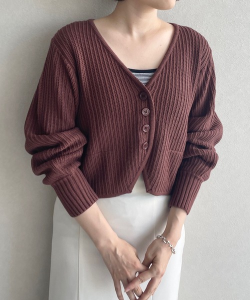LOWRYS FARM（ローリーズファーム）の「コンパクトボタンカーディガン