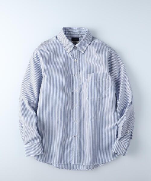 BACK NUMBER(バックナンバー)の「BACK NUMBER(バックナンバー)【メンズ】速乾オックスボタンダウンシャツ(シャツ/ブラウス・メンズ・ホワイト×ブルー/ホワイト×グレー・XL/S/M/L)」の19枚目の写真