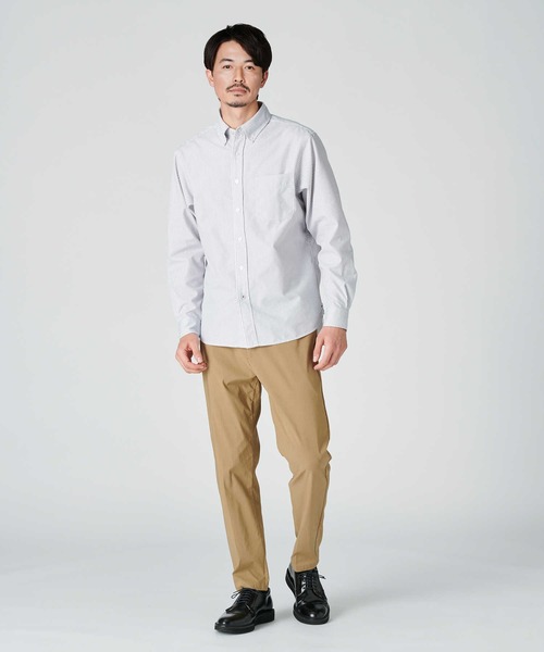 BACK NUMBER(バックナンバー)の「BACK NUMBER(バックナンバー)【メンズ】速乾オックスボタンダウンシャツ(シャツ/ブラウス・メンズ・ホワイト×ブルー/ホワイト×グレー・XL/S/M/L)」の3枚目の写真
