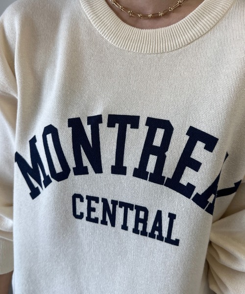 un dix cors(アンディコール)の「MONTREALロゴスウェット(スウェット・レディース・アイボリー/ブラック/グレー・FREE)」の16枚目の写真