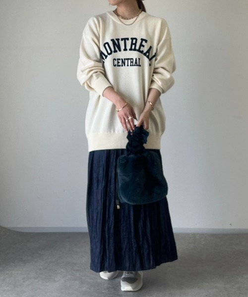 un dix cors(アンディコール)の「MONTREALロゴスウェット(スウェット・レディース・アイボリー/ブラック/グレー・FREE)」の10枚目の写真