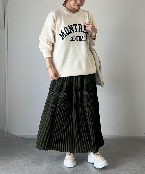 un dix cors(アンディコール)の「MONTREALロゴスウェット(スウェット・レディース・アイボリー/ブラック/グレー・FREE)」の14枚目の写真