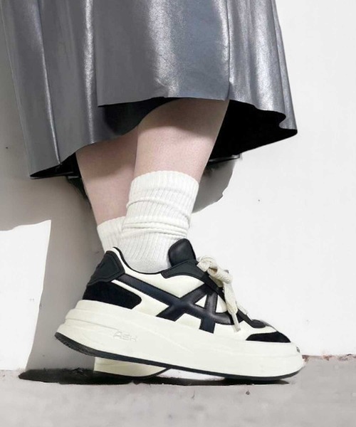 ASH（アッシュ）の「【IMPETUS】厚底スニーカー（スニーカー・レディース・ホワイト/ベージュ/ホワイト×ブラック・37/38/39/36/35/40）」の3枚目の写真