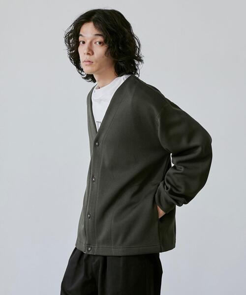 coen（コーエン）の「【RIB TECHシリーズ】WフェイスVネックカーディガン（カーディガン/ボレロ・メンズ・ブラック/オリーブ/ベージュ・XL/L/S/M）」の9枚目の写真