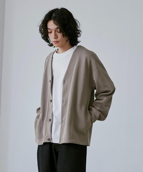 coen（コーエン）の「【RIB TECHシリーズ】WフェイスVネックカーディガン（カーディガン/ボレロ・メンズ・ブラック/オリーブ/ベージュ・XL/L/S/M）」の10枚目の写真