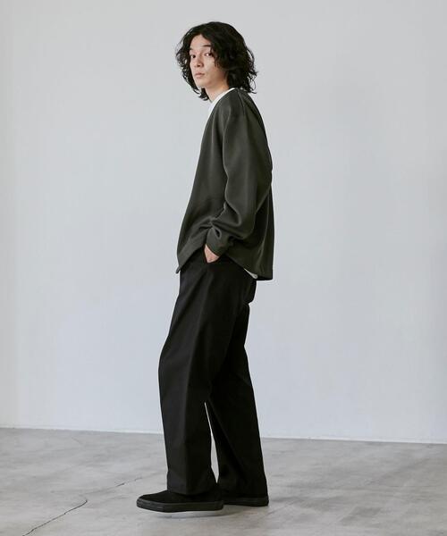 coen（コーエン）の「【RIB TECHシリーズ】WフェイスVネックカーディガン（カーディガン/ボレロ・メンズ・ブラック/オリーブ/ベージュ・XL/L/S/M）」の18枚目の写真