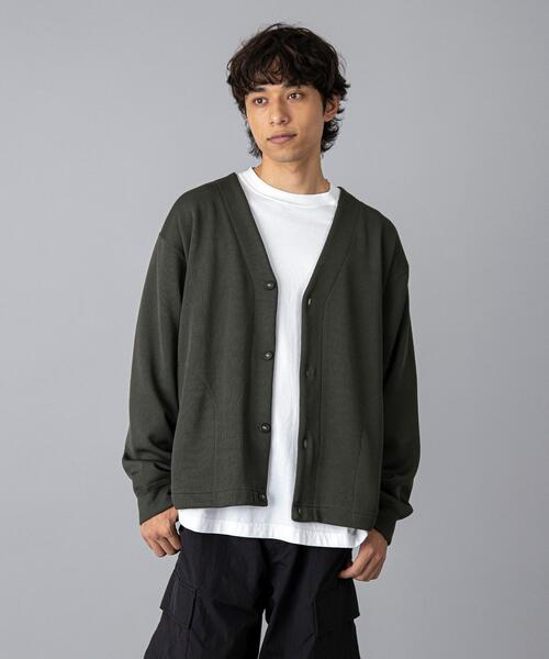 coen（コーエン）の「【RIB TECHシリーズ】WフェイスVネックカーディガン（カーディガン/ボレロ・メンズ・ブラック/オリーブ/ベージュ・XL/L/S/M）」の22枚目の写真