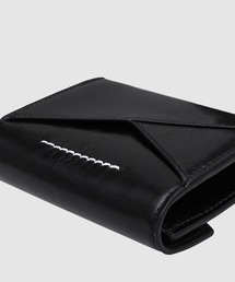 マルジェラ【MM6/エムエム６】 JAPANESE 6 FLAP WALLET Black Leather Japanese 6 Flap Wallet | MM6