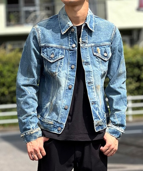 セール】デニムジャケット Gジャン メンズ ヴィンテージ加工 3rdタイプ