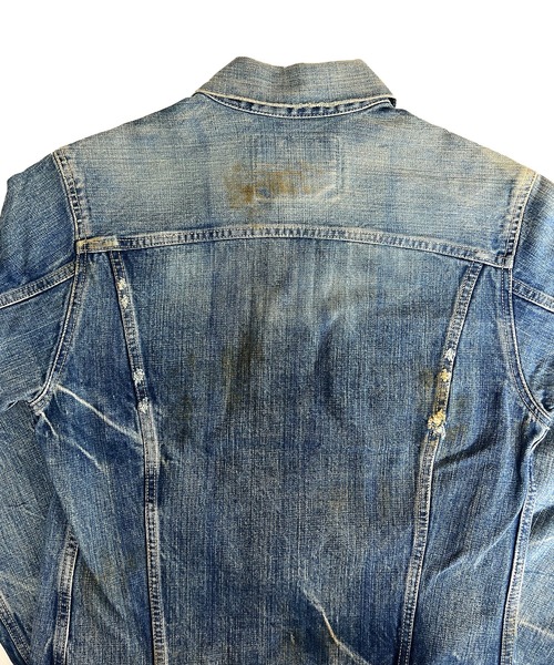 セール】デニムジャケット Gジャン メンズ ヴィンテージ加工 3rdタイプ