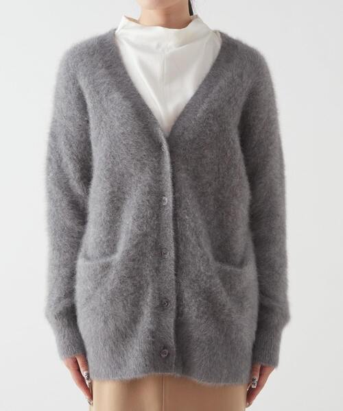 Tiara（ティアラ）の「FOX Vネックカーディガン（カーディガン/ボレロ・レディース・グレー/グレイッシュベージュ/ブルー・FREE）」の22枚目の写真