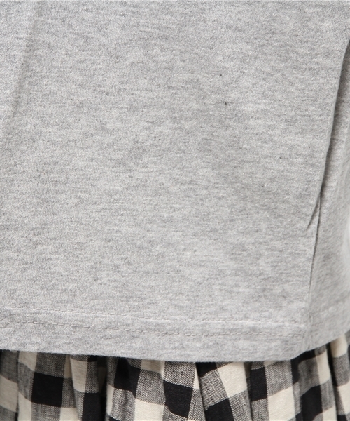 OUTLET(アウトレット)の「【WHO'S WHO gallery】MS肩ラインTEE(Tシャツ/カットソー・レディース・グレー/ネイビー・FREE)」の9枚目の写真