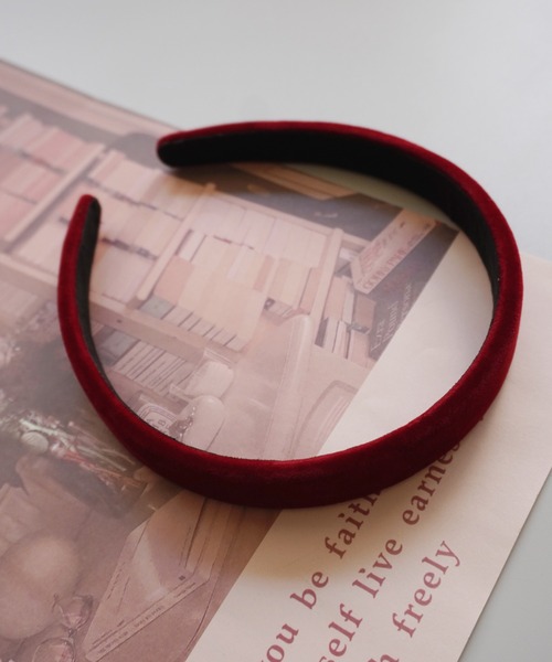 Port（ポート）の「ベロア カチューシャ（カチューシャ・レディース・レッド/ベージュ/ブラック/グリーン/ブルー・FREE）」の15枚目の写真