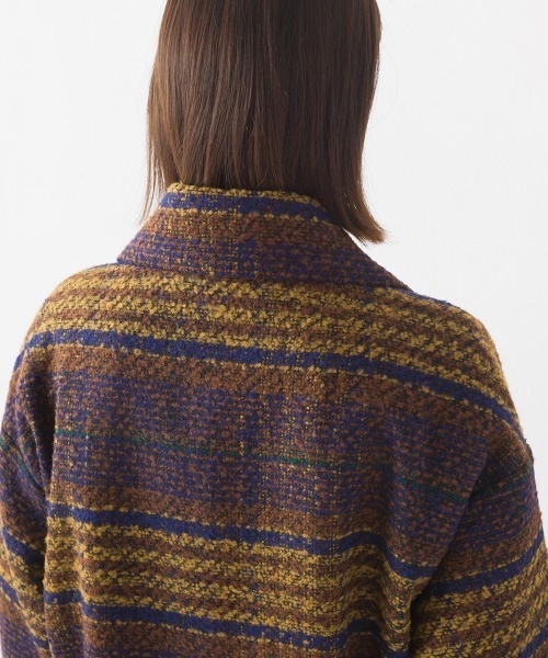 OMNES（オムネス）の「起毛リングチェックダブルテーラードジャケット（テーラードジャケット・レディース・グリーン/ブラウン/グレー・FREE）」の22枚目の写真