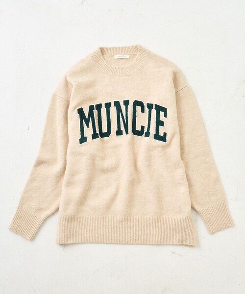 FREAK'S STORE(フリークスストア)の「サガラワッペン ロゴニット/ ビッグシルエットプルオーバーニット(ニット/セーター・レディース・ネイビー/オフホワイト/ワインレッド/グレー・フリ-)」の22枚目の写真