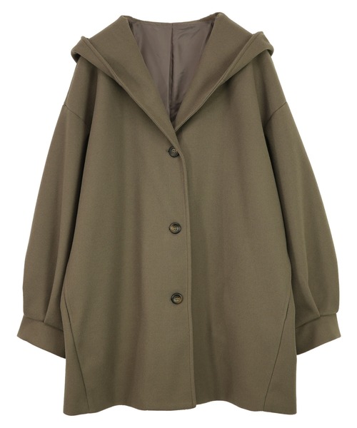 and it_（アンドイット）の「フードミドルコート（その他アウター・レディース・ブラック/ブラウン/アイボリー・M）」の17枚目の写真