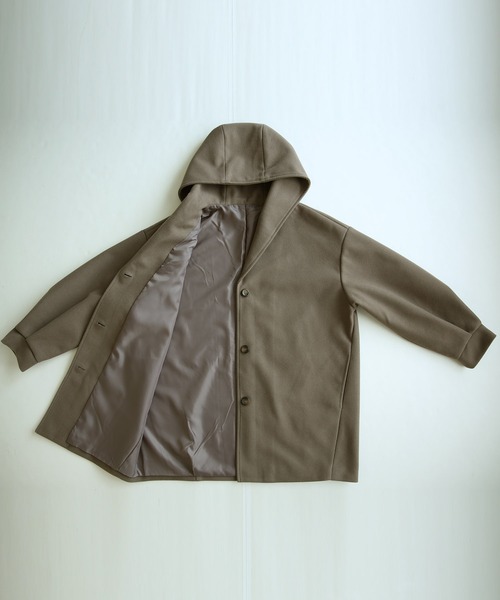 and it_（アンドイット）の「フードミドルコート（その他アウター・レディース・ブラック/ブラウン/アイボリー・M）」の19枚目の写真