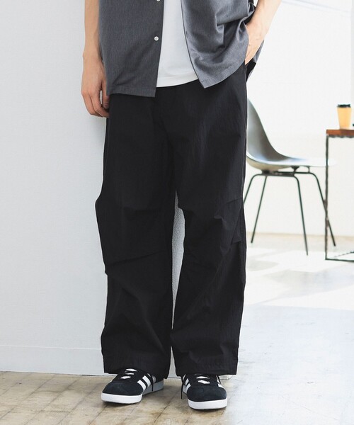 B:MING by BEAMS（ビーミングバイビームス）の「B:MING by BEAMS / コットンナイロン オーバーパンツ（その他パンツ・メンズ・オリーブ/ブラック・LARGE/MEDIUM/SMALL/X-LARGE）」の5枚目の写真