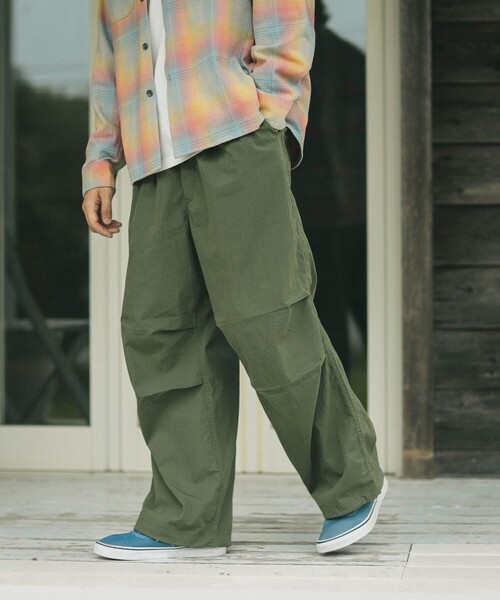 B:MING by BEAMS（ビーミングバイビームス）の「B:MING by BEAMS / コットンナイロン オーバーパンツ（その他パンツ・メンズ・オリーブ/ブラック・LARGE/MEDIUM/SMALL/X-LARGE）」の18枚目の写真