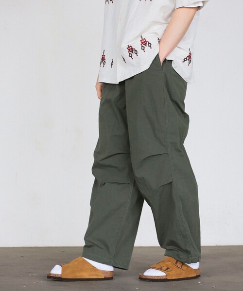 B:MING by BEAMS（ビーミングバイビームス）の「B:MING by BEAMS / コットンナイロン オーバーパンツ（その他パンツ・メンズ・オリーブ/ブラック・LARGE/MEDIUM/SMALL/X-LARGE）」の11枚目の写真