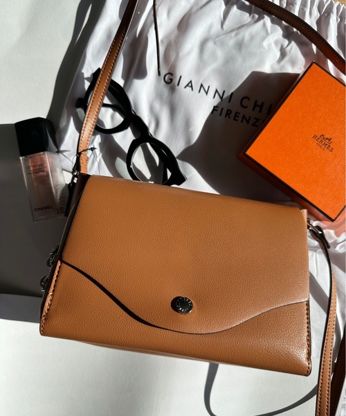 Legato Largo（レガートラルゴ）の「Legato Largo / かるいかばんPUお財布ショルダー / LG-P0113Z（ショルダーバッグ・レディース・ブラック/ラベンダー/アイボリー/シルバー/ベージュ/キャメル/オリーブ/ライトブルー/イエロー・ONESIZE）」の8枚目の写真