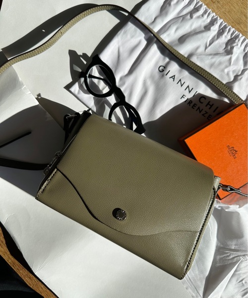 Legato Largo（レガートラルゴ）の「Legato Largo / かるいかばんPUお財布ショルダー / LG-P0113Z（ショルダーバッグ・レディース・ブラック/ラベンダー/アイボリー/シルバー/ベージュ/キャメル/オリーブ/ライトブルー/イエロー・ONESIZE）」の4枚目の写真