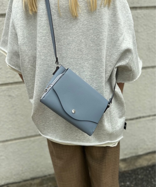 Legato Largo（レガートラルゴ）の「Legato Largo / かるいかばんPUお財布ショルダー / LG-P0113Z（ショルダーバッグ・レディース・ブラック/ラベンダー/アイボリー/シルバー/ベージュ/キャメル/オリーブ/ライトブルー/イエロー・ONESIZE）」の22枚目の写真