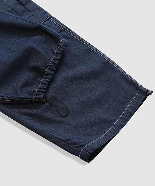 GENXDER(ノンジェンダー)の「【genxder】 ユニセックス 裾絞りポケットデニムカーゴパンツ(カーゴパンツ・メンズ・インディゴブルー/ブラック・SMALL/MEDIUM/LARGE)」の16枚目の写真