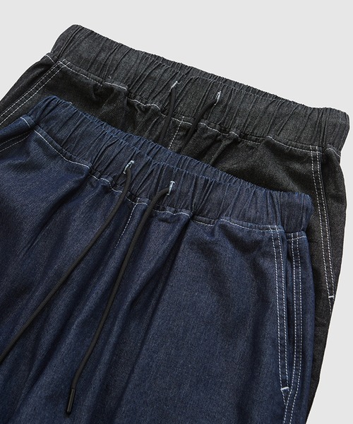 GENXDER(ノンジェンダー)の「【genxder】 ユニセックス 裾絞りポケットデニムカーゴパンツ(カーゴパンツ・メンズ・インディゴブルー/ブラック・SMALL/MEDIUM/LARGE)」の18枚目の写真