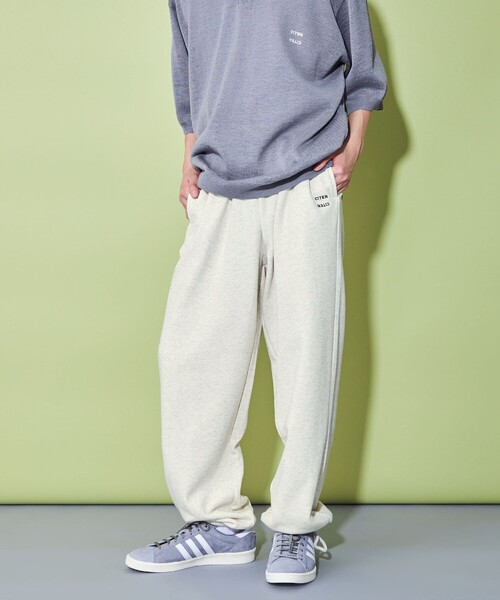 CITEN（シテン）の「＜CITEN＞ソフト スウェット ジョガーパンツ（スウェットパンツ・メンズ・ホワイト/ブラック/ネイビー/ライトグレー・S/M/L）」の3枚目の写真