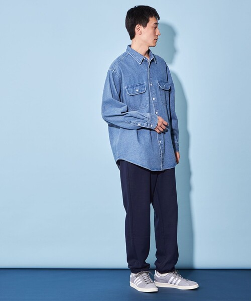 CITEN（シテン）の「＜CITEN＞ソフト スウェット ジョガーパンツ（スウェットパンツ・メンズ・ホワイト/ブラック/ネイビー/ライトグレー・S/M/L）」の16枚目の写真